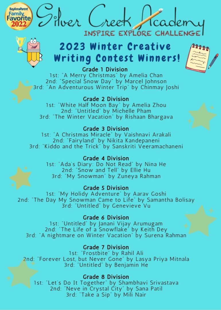2023 Winter Writing Contest Winner